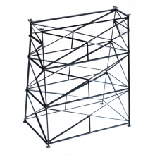 Hack Brücken 50400 - Pfeiler für amerik. Trestle Bridges, 200mm lang, 249mm hoch - Typ TP249-20