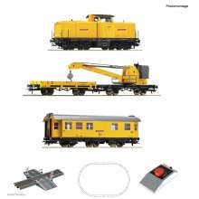 Roco 5100002 - Analog Start Set: Diesellokomotive BR 212 mit Kranzug, DB AG