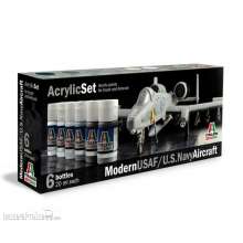 Italeri 510000431 - Acryl Set Modern USAF/U.S. Navy Aircraft