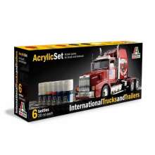 Italeri 510000435 - Acryl Set International Trucks &Trailers