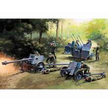 Italeri 510007026 - 1:72 German Guns Set: PAK35-PAK40-FLAK38