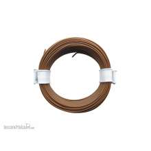 Schönwitz 51002 - 10 Meter Ring Miniaturkabel Litze LIFY 0,05mm² braun