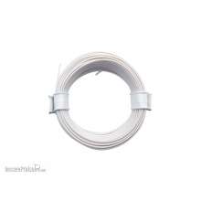 Schönwitz 51004 - 10 Meter Ring Miniaturkabel Litze LIFY 0,05mm² weiß