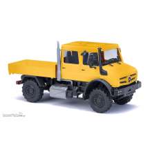 Busch 51080 - Mercedes-Benz Unimog U 5023 / Doppelkabine, Gelb FORMNEUHEIT