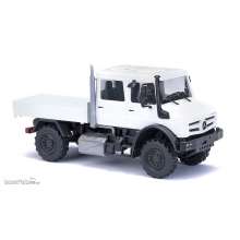 Busch 51081 - Mercedes-Benz Unimog U 5023 / Doppelkabine, Weiß FORMNEUHEIT