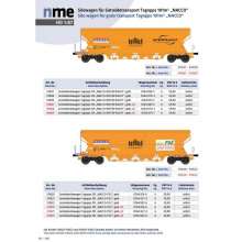 NME 511620 - Getreidewagen Tagnpps 101m³ PSZ, orange, NACCO, 1. Betr.nr.0764 016-6