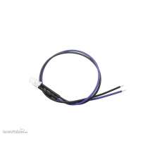 Schönwitz 51241 - 10 Stück LED 5mm klar mit Anschlusskabel und Widerstand violett UV