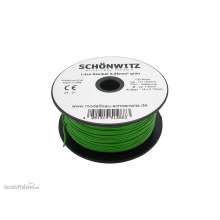 Schönwitz 51288 - 100 Meter Miniaturkabel Litze flexibel LIY 0,25mm² grün