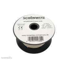 Schönwitz 51355 - 100 Meter Draht Kupferschaltdraht Schaltdraht 0,5mm 1-adrig weiß