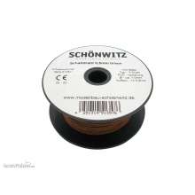 Schönwitz 51357 - 100 Meter Draht Kupferschaltdraht Schaltdraht 0,5mm 1-adrig braun