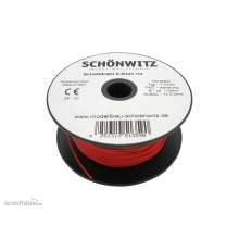 Schönwitz 51359 - 100 Meter Draht Kupferschaltdraht Schaltdraht 0,5mm 1-adrig rot