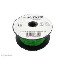 Schönwitz 51361 - 100 Meter Draht Kupferschaltdraht Schaltdraht 0,5mm 1-adrig grün