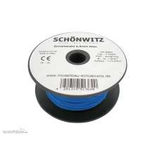 Schönwitz 51362 - 100 Meter Draht Kupferschaltdraht Schaltdraht 0,5mm 1-adrig blau