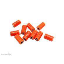 Schönwitz 51409 - 10 Stück Querlochstecker Buchse Kupplung Muffe 2,6mm orange