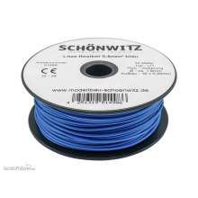 Schönwitz 51498 - 50 Meter Miniaturkabel Litze LIY 0,50mm² blau