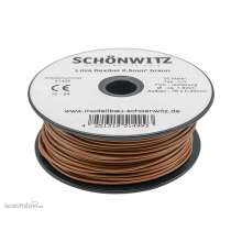 Schönwitz 51499 - 50 Meter Miniaturkabel Litze LIY 0,50mm² braun