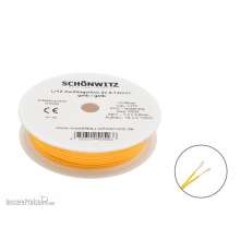 Schönwitz 51526 - 10m LIYZ Doppellitze Zwillingslitze 2x 0,14mm² gelb