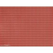 Auhagen 52225 - Dekorplatten Dachpfanne rotbraun