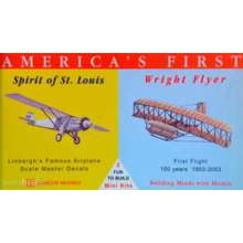 Glencoe Models 523102 - 1/110/100 Spirit of St. Louis, Wright Flyer