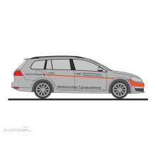 Rietze 53329 - Volkswagen Golf 7 Variant DRK med. Transportdienste Iserlohn-Land, 1:87