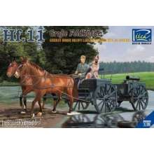 Riich Models RV35013 - German Horses Drawn Large Field Kitchen Hf.11(two horses&one figure,one dog in 1:35