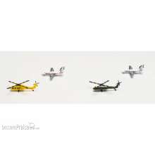 Herpa 535939 - Helicopter und Bizjet set (2+2)