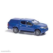 Busch 53705 - Nissan Navara mit Hardtop, Blau FORMNEUHEIT