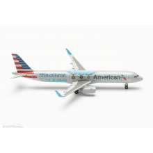 Herpa 537162 - American Airlines Airbus A321 - Medal of Honor - N167AN ´Flagship Valor´