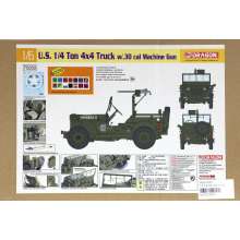 Dragon 540075050 - 1:6 1/4-Ton 4x4 Truck w/.30 c