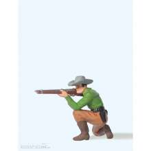 Preiser 54801 - 1:25 Cowboy, kniend m. Gewehr