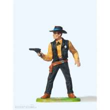 Preiser 54808 - 1:25 Sheriff, stehend m. Rev.