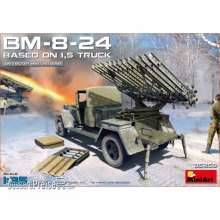 MiniArt 550035259 - 1:35 BM-8-24 Raketenwerfer auf 1,5to LKW