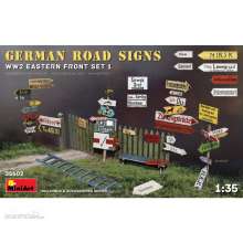 MiniArt 550035602 - 1:35 WW2 Dt. Verkehrszeichen Set 1 Ost