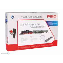 Piko 57112 - Start-Set mit Bettung Personenzug Dampflok mit Tender