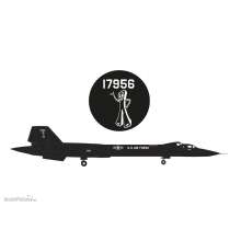 Herpa 573290 - U.S. Air Force Lockheed SR-71B Blackbird - 9th Strategic Reconnaissance Wing, Beale Air Base ´Gumby? - 61-7956