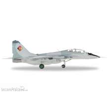 Herpa 580267 - NVA/LSK (East German Air Force) Mikoyan Gurevich MiG-29UB - Jagdfliegergeschwader 3 Wladimir Komarow ,Preschen AB - 179 black