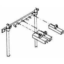 Weinert 5814 - Rollenhalter mit Einzelhauben (TT)