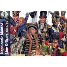 WATERLOO 1815 AP028 - Napoleonic mounted Line officers in 1:72