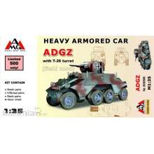 AMG AMG35506 - 1:35 Heavy Armored Car ADGZ with T-26 turret( field mod)