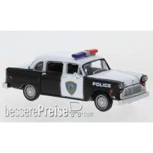 Brekina 58942 - Checker Cab, Saugus Squad Car, Police Car, 1974