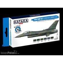 HATAKA HTK-BS10 - Blue Line Set (6 pcs) USAF Paint Set (´European´ Camouflage)