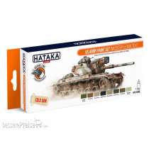 HATAKA HTK-CS99 - Orange Line Set(8 pcs) US Army paint set (MASSTER & DUALTEX)