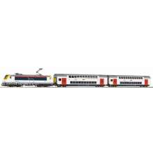 Piko 59108 - PIKO SmartControl WLAN Set mit Bettungsgleis SNCB Doppelstock-Personenzug