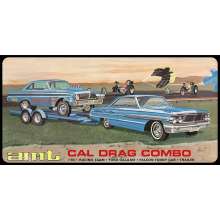 Round2 591223 - 1/25 Cal Drag Combo 1964 Galaxie, AWB Falcon & Trailer