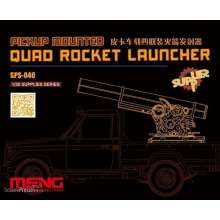 MENG-Model SPS-040 - 1:35 Pickup Mounted Quad Rocket Launcher (RESIN)