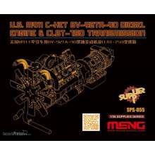 MENG-Model SPS-055 - 1:35 U.S.M911 C-HET 8V-92TA-90 Diesel Engine & CLBT-750 Transmission(resin)