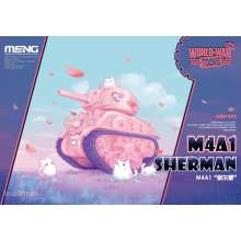 MENG-Model WWP-002 - M4A1 Sherman (Cartoon Model,Pink Color)