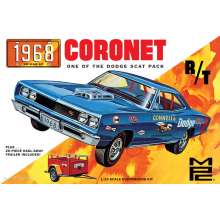 Round2 593975 - 1/25 1968 Dodge Coronet Hardtop w/Trailer