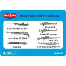 Micro Mir AMP MM32-003 - 1:32 WWI machine guns