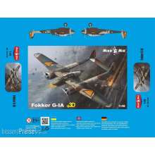 Micro Mir AMP MM48-016-PLUS - 1:48 Fokker G-IA + 3D details